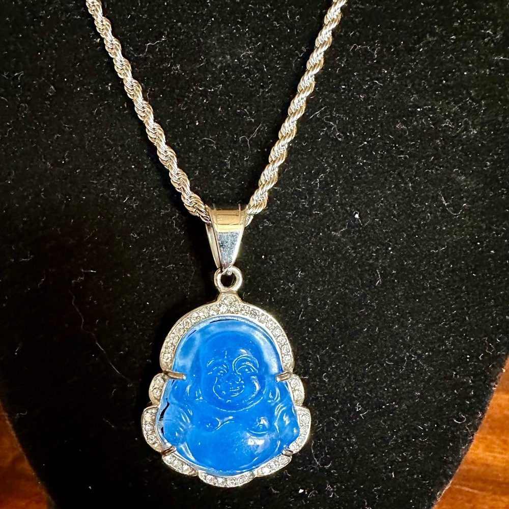 New Buddha pendant on 18” stainless steel chain
